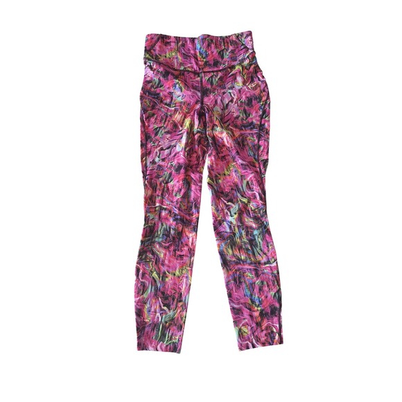 lululemon athletica Pants - Lululemon  Women's Base Pace‎ High Rise Running Tight Floral Electric Size 6